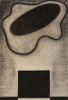 Uhlová kresba na plátně, 195 x 130 cm